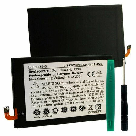EMPIRE Motorola EZ30 3.8V 3025 mAh Li-Poly Battery - 11.49 watt BLP-1439-3